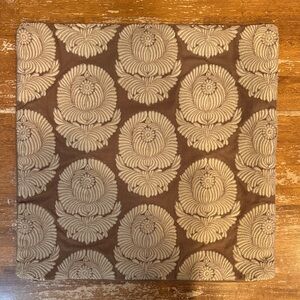 Pottery Barn Brown and Cream Accent Pillow Cover